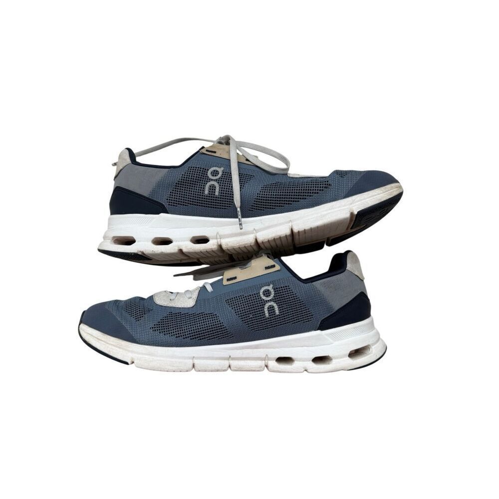 On Mens Metal Navy Cloudrift Low Top Lace Up Athletic Running Sneakers Size 9.5